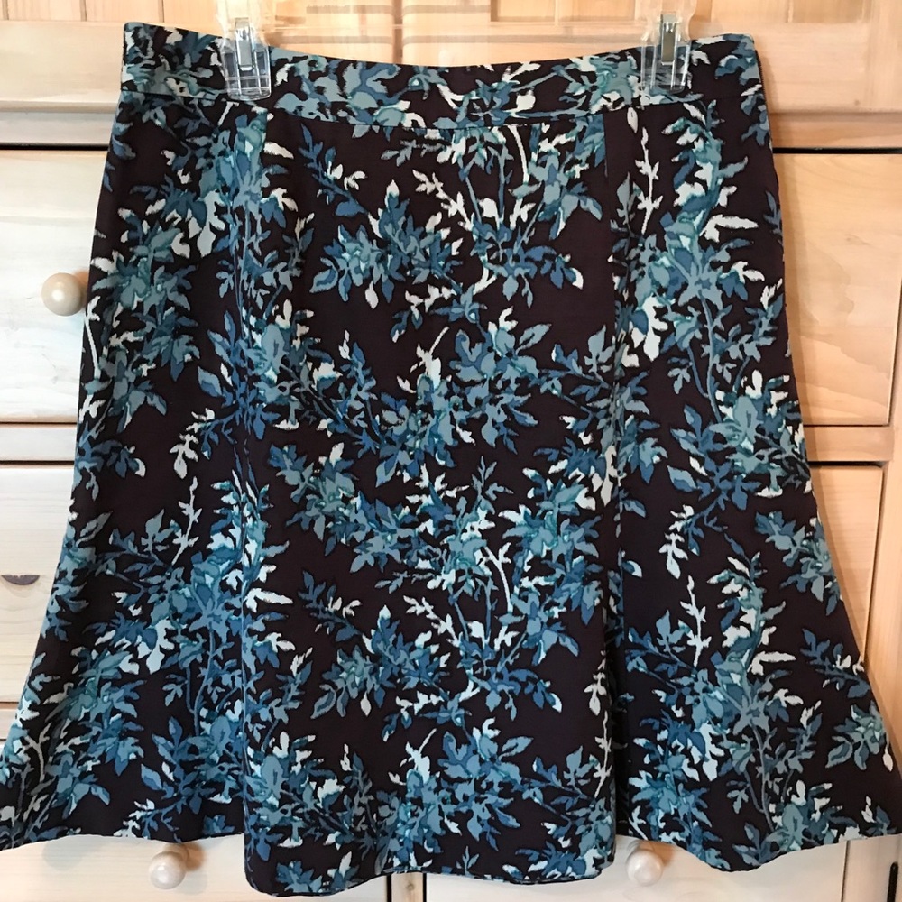 Allegory floral print a-line skirt